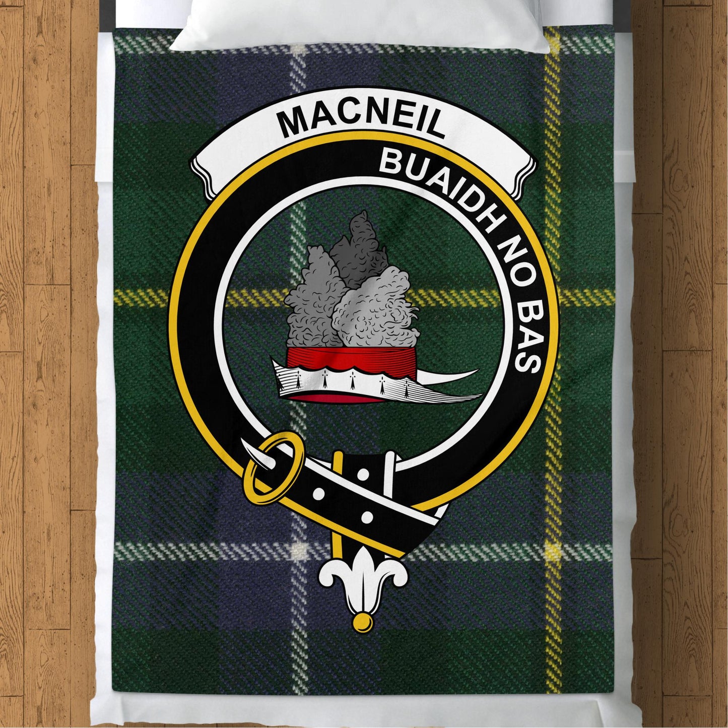 Scottish Clan MacNeil Tartan Throw Blanket - Living Stone Gifts