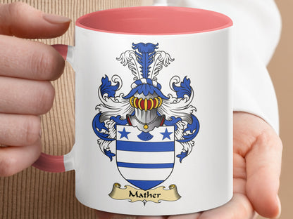 Mather Scottish Clan Surname Coat of Arms Mug - Living Stone Gifts