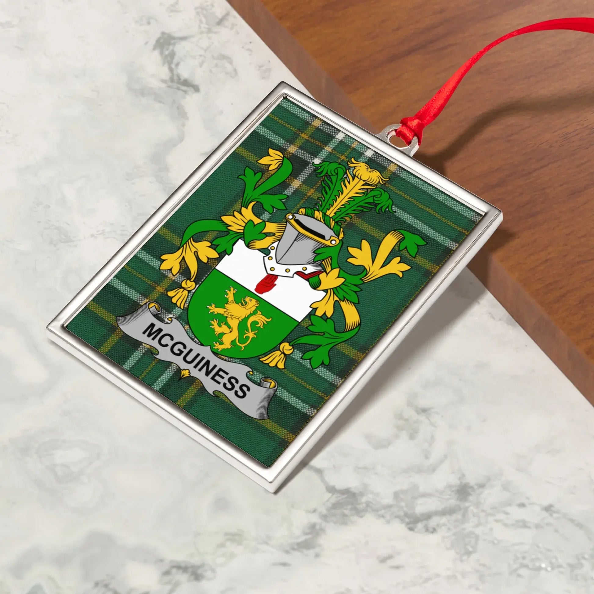 McGuinness Family Crest Personalized Ornament product type