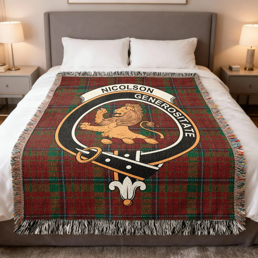 Nicolson Generositate Lion Family Crest Blanket