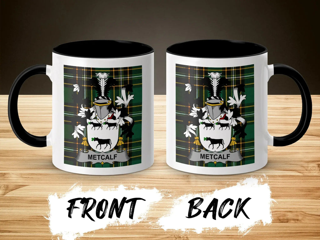 Metcalf Irish National Tartan ceramic accent mug