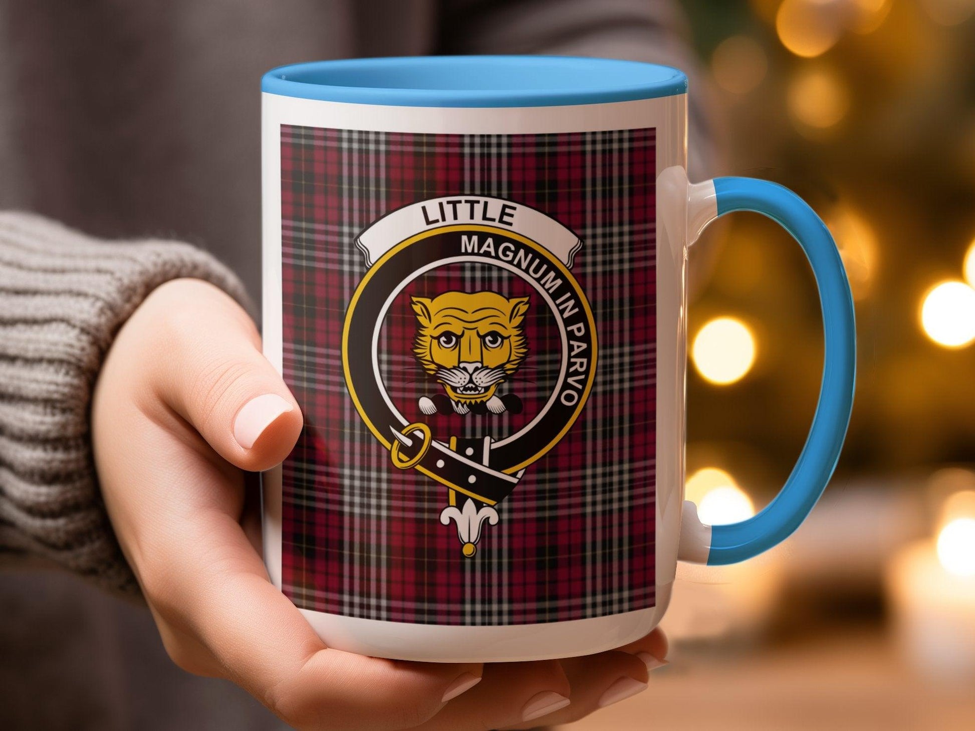 Scottish Clan Little Tartan with Crest Design Mug - Living Stone Gifts