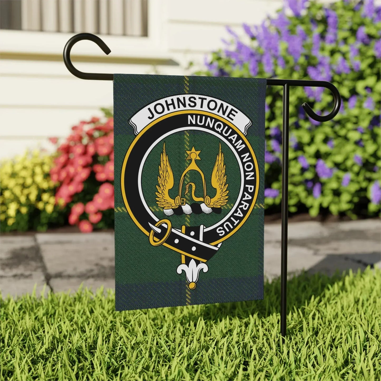 Johnstone Nunquam Non Paratus Garden Flag product