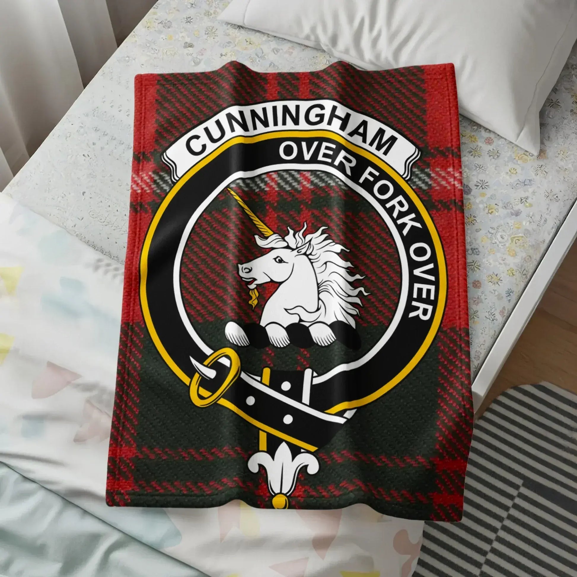 Cunningham Over Fork Over Emblem Blanket product