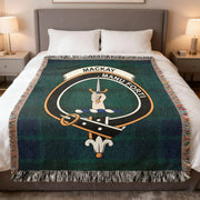 MacKay Clan Scottish Tartan Woven Blanket – 100% Cotton