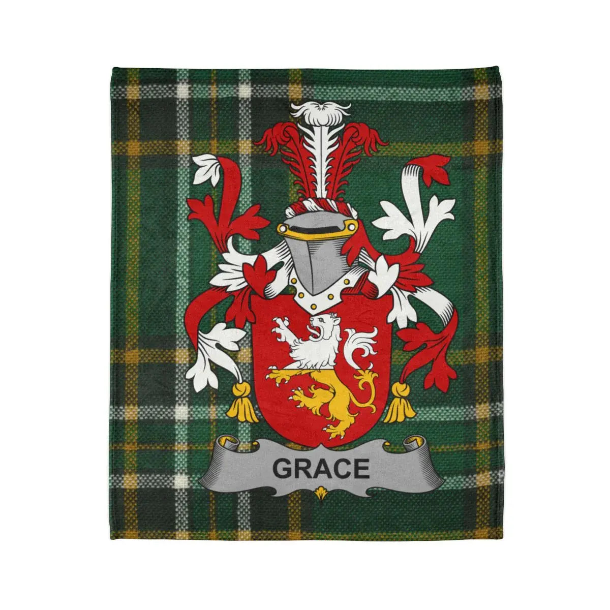 Custom Grace Family Crest Tartan Plaid Blanket product