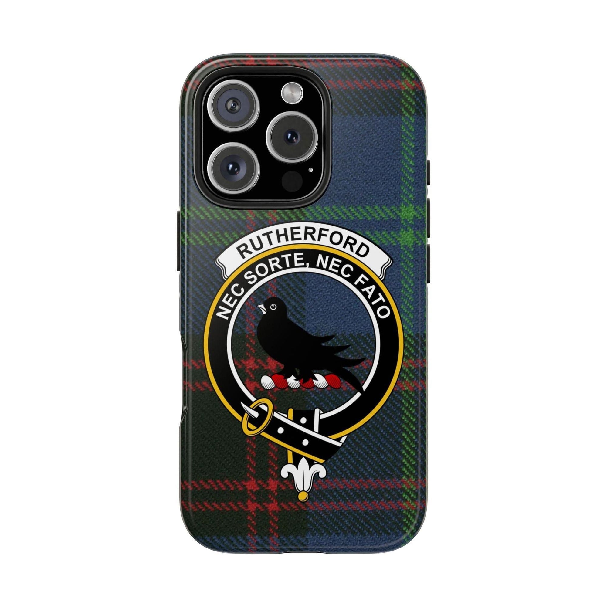 Rutherford Clan Scottish Tartan Cell Phone Case - Celtic Ancestry Gifts