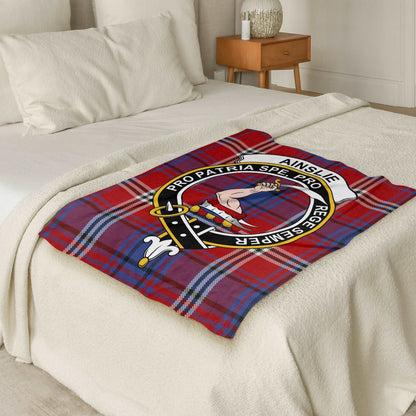 Ainslie Crest Scottish Tartan Throw Blanket - Living Stone Gifts