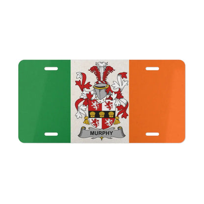 Murphy Family Crest Irish Flag License Plate product