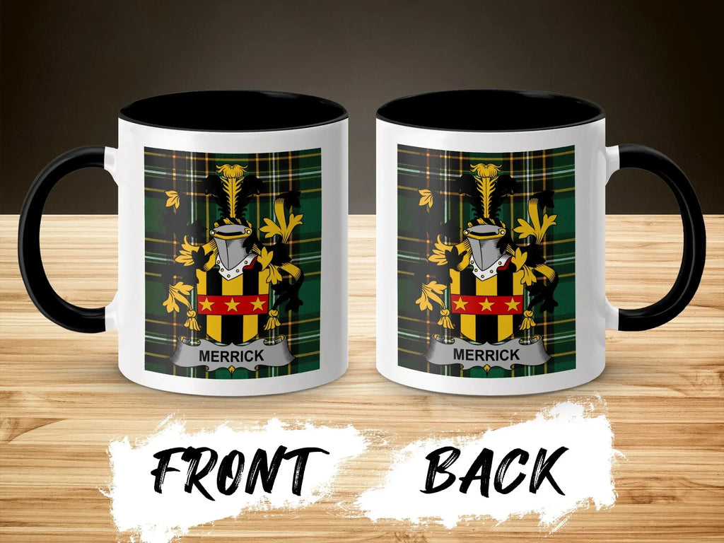 Merrick Irish National Tartan ceramic accent mug