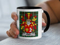 Friel Irish heritage mug with black handle and family crest