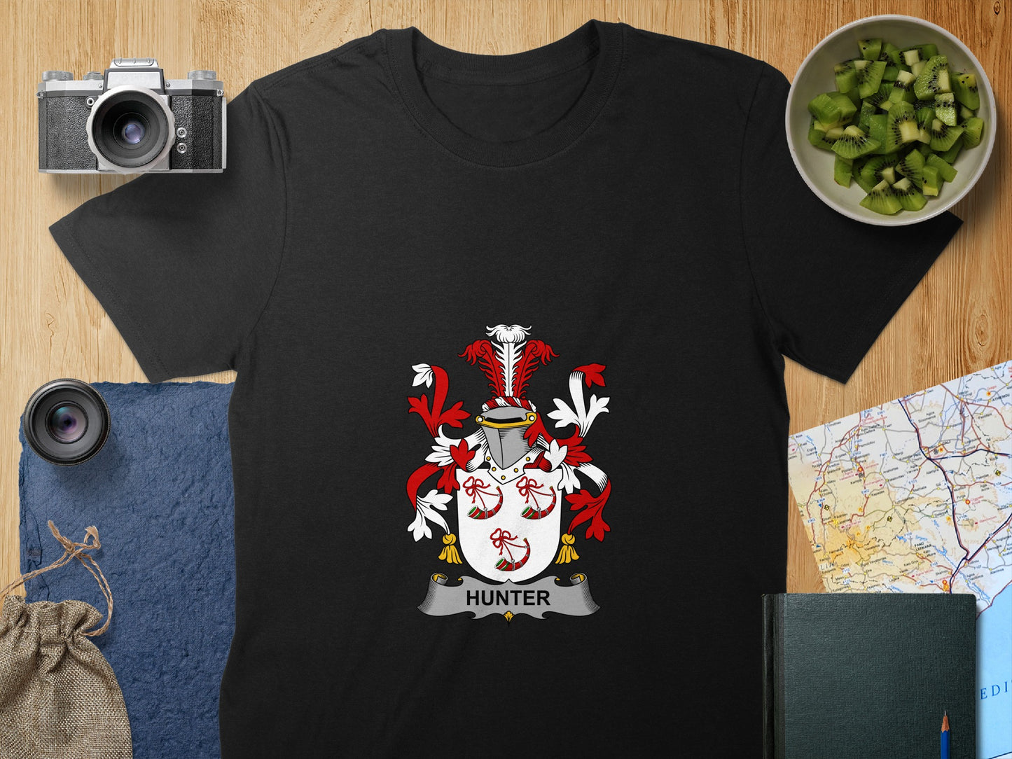 Hunter Family Crest Graphic Tee