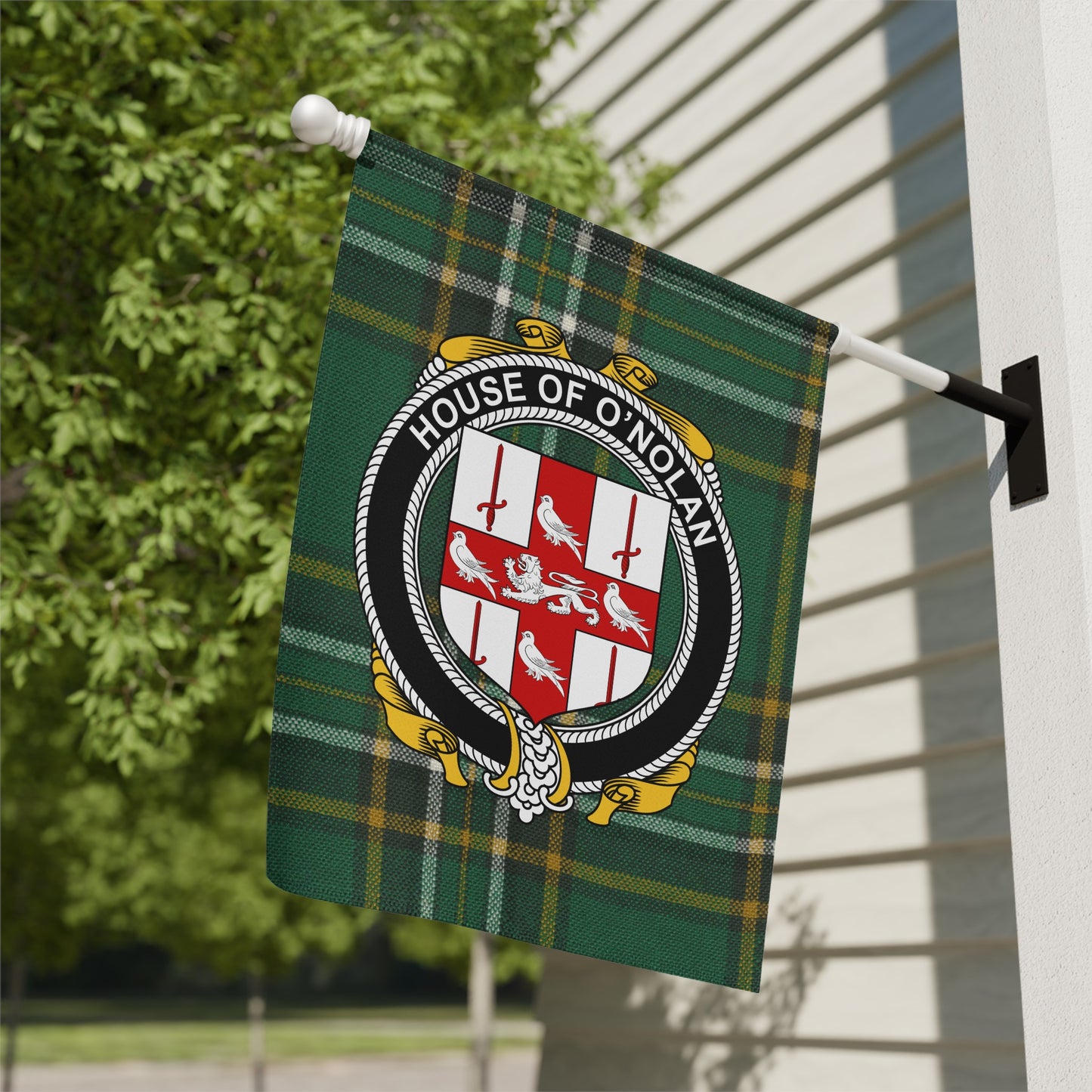 House of O'Nolan Plaid Outdoor Flag Decoration