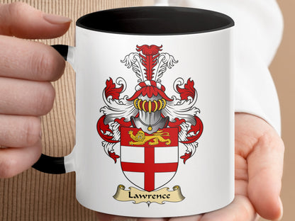 Lawrence Scottish Coat of Arms Family Crest Mug - Living Stone Gifts