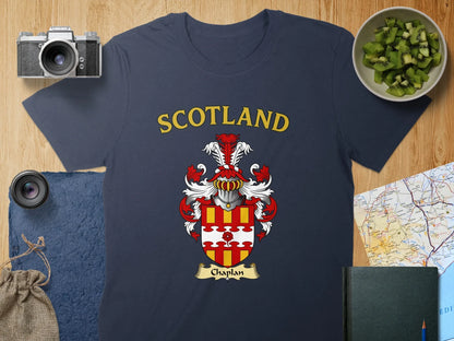 Scotland Chaplan Family Crest T-Shirt Product