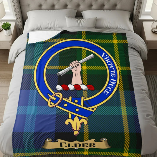 Elder Virtute Duce Tartan Plaid Blanket product type