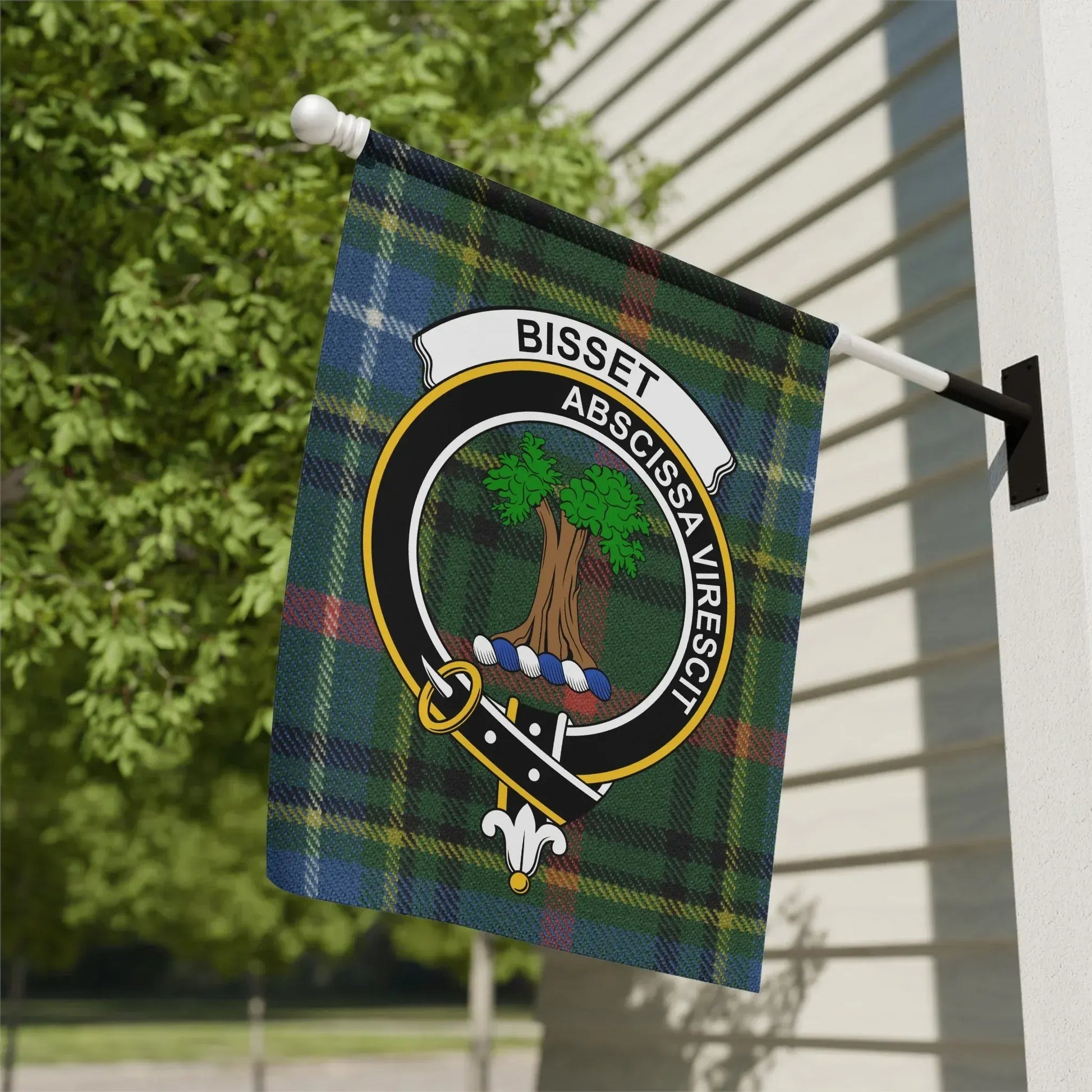 Bisset Abscissa Virescit Plaid Tartan Flag Banner product