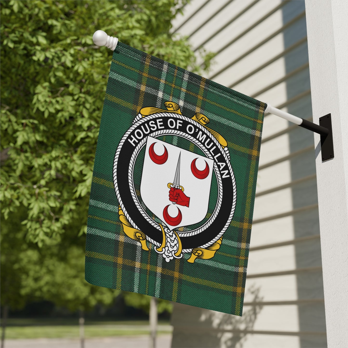 House of O'Mullan Crest Printed House Flag