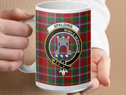 Spalding Crest Plaid Design Coffee Mug product type