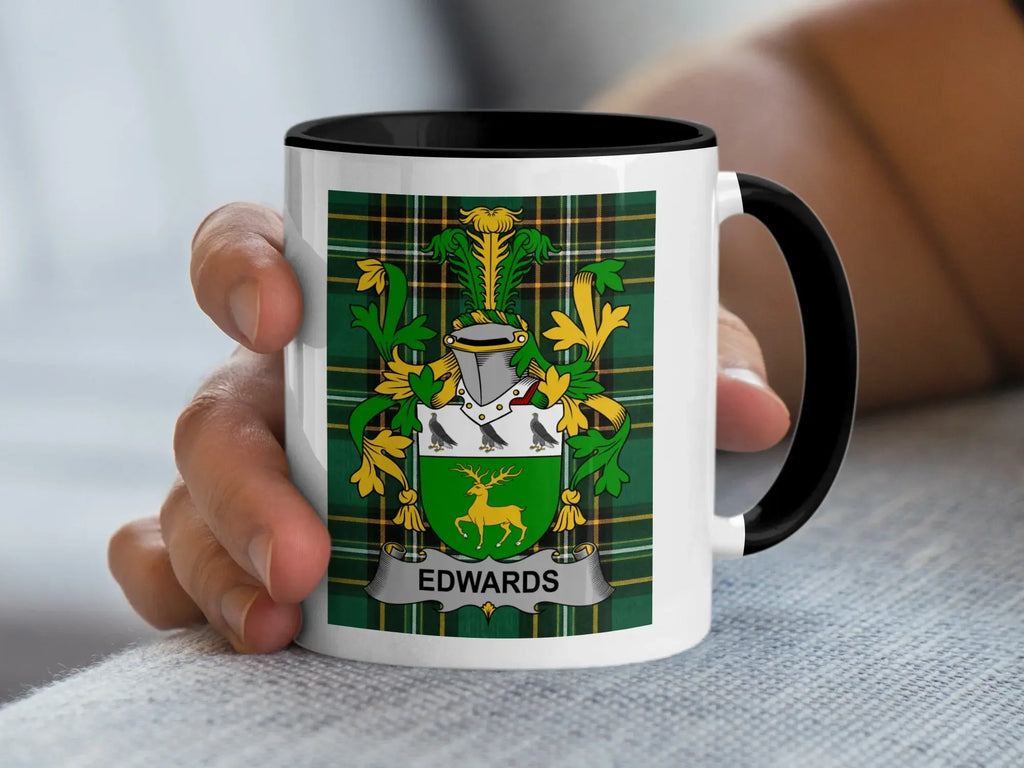 Edwards Irish National Tartan ceramic accent mug