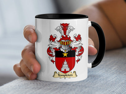 Clan Templeton Scottish Coat of Arms Mug - Living Stone Gifts