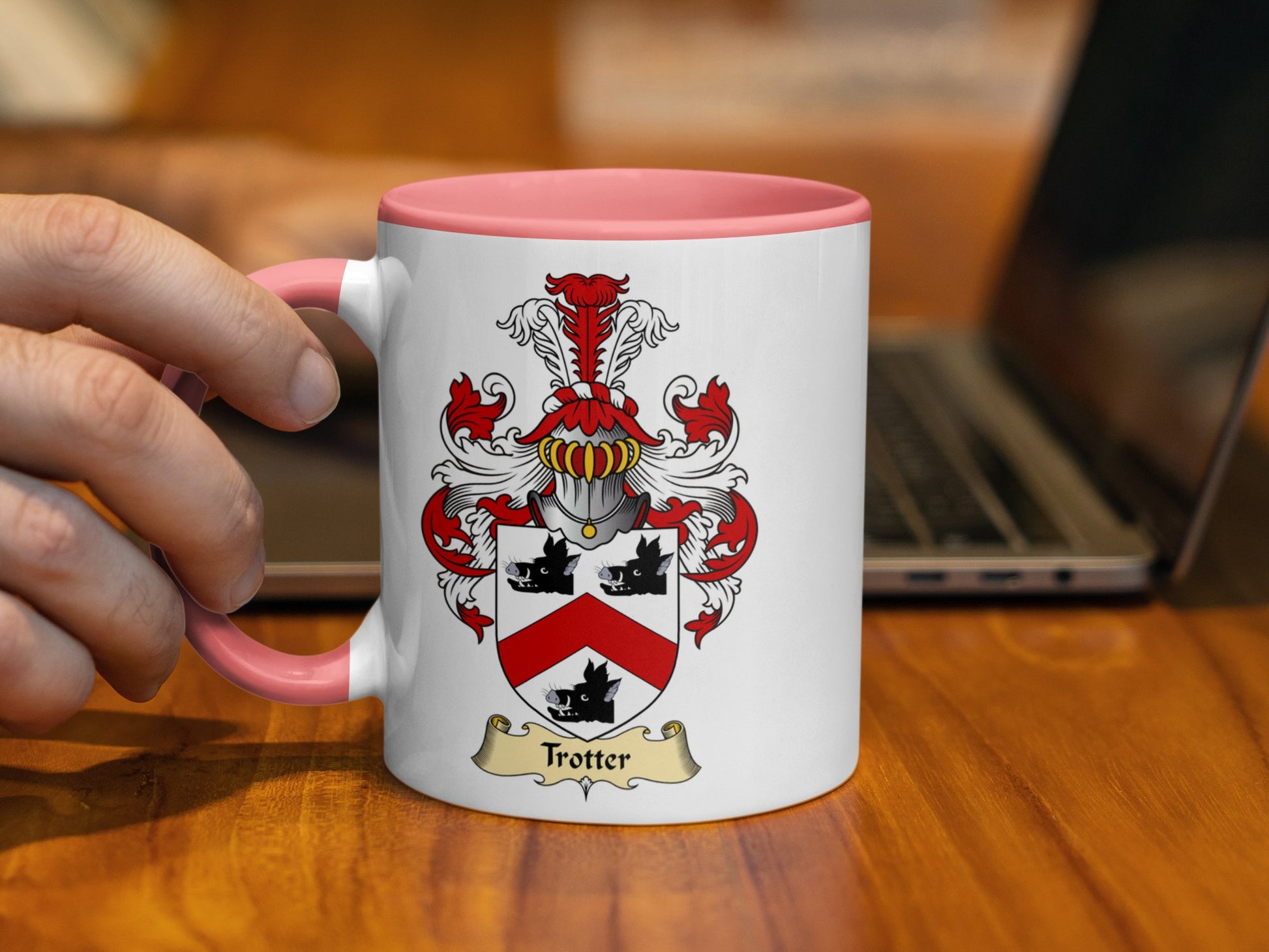 Clan Trotter Family Crest Scottish Coat of Arms Mug - Living Stone Gifts