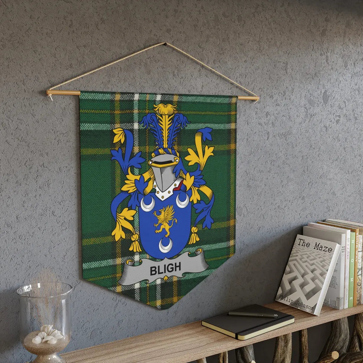 Bligh Family Crest Medieval Wall Art – Unique Decor product