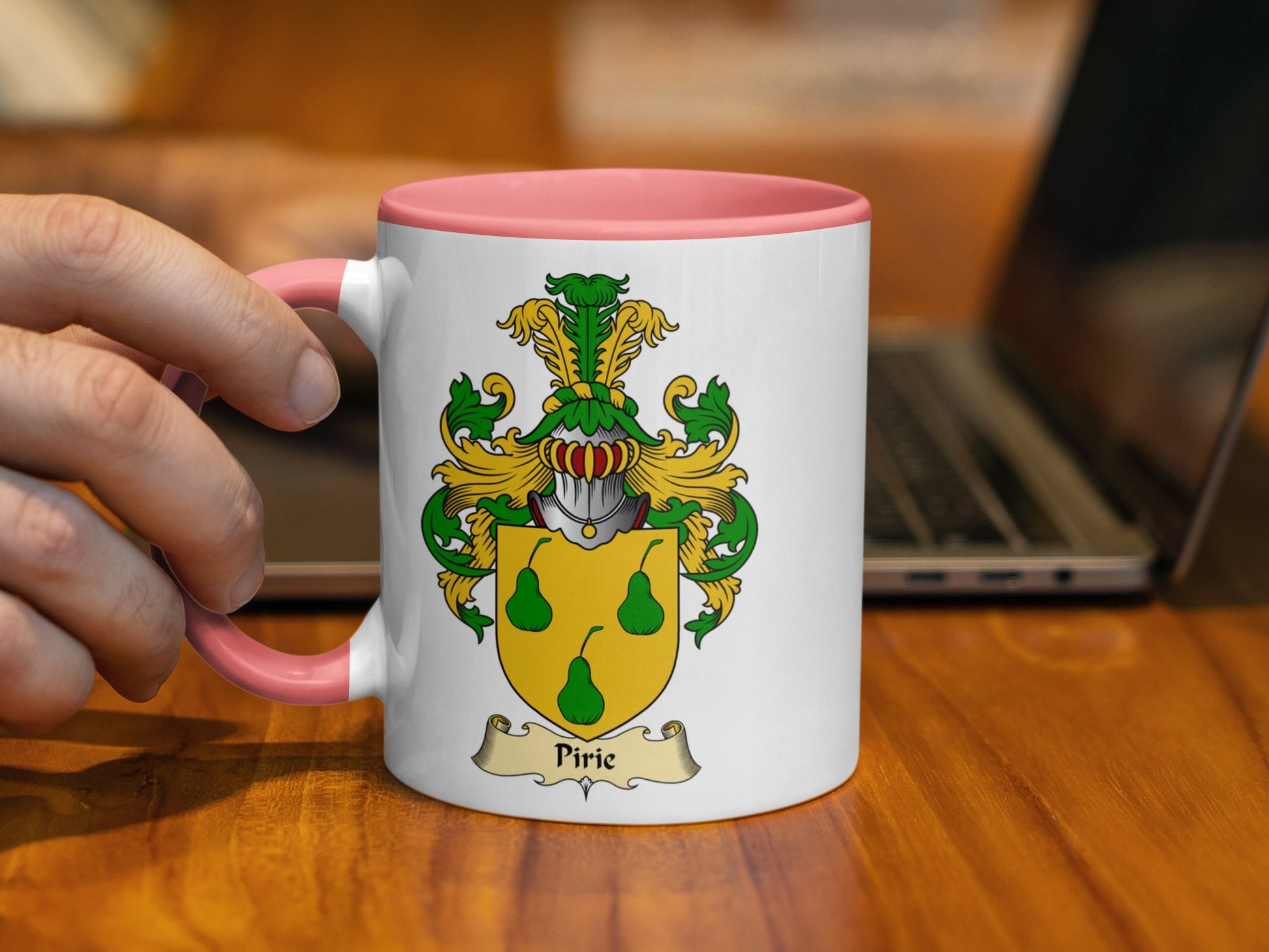 Clan Pirie Scottish Coat of Arms Mug - Living Stone Gifts