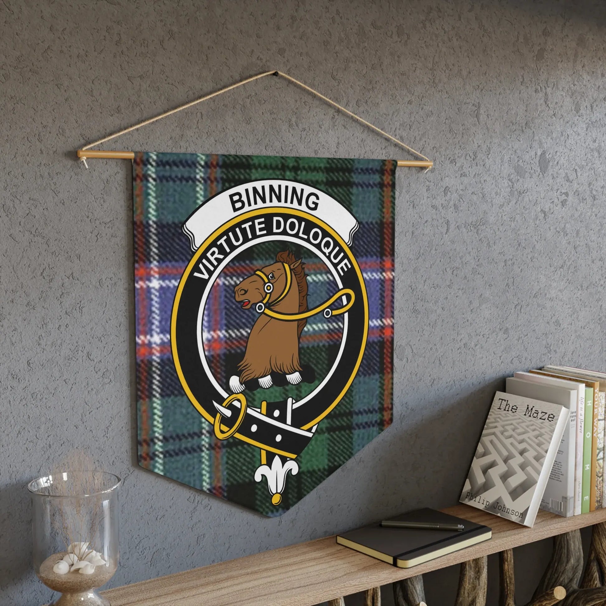 Binning Virtue Doloque Tartan Clan Wall Hanging product type