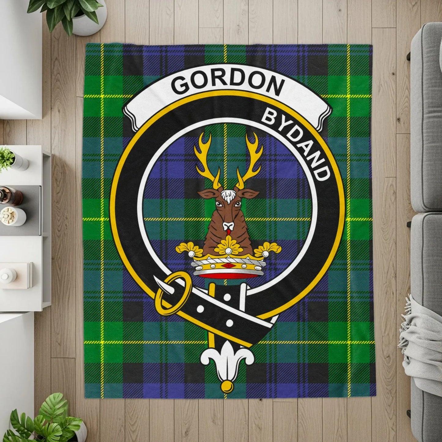 Gordon Byand Clan Tartan Plaid Personalized Blanket product
