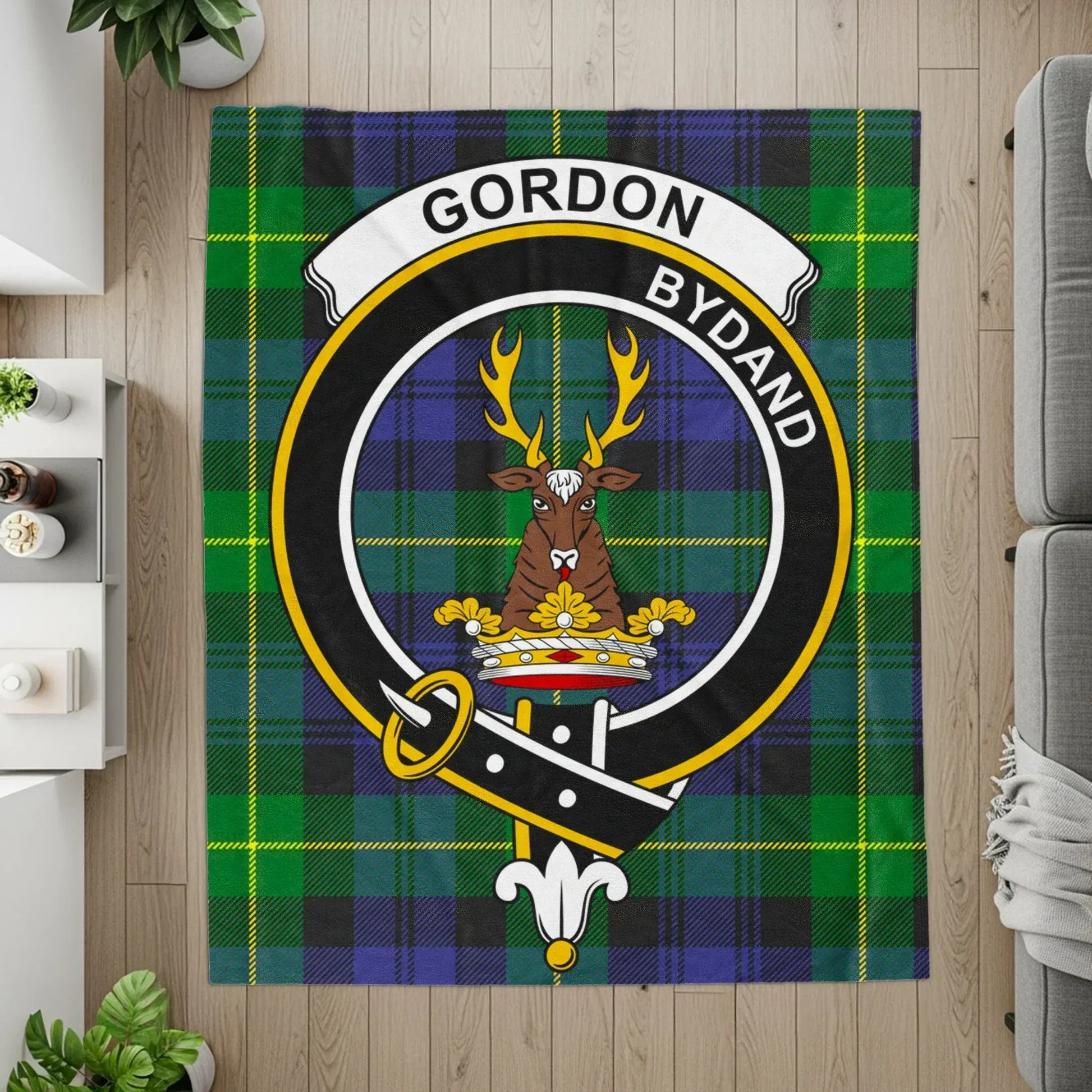 Gordon Byand Clan Tartan Plaid Personalized Blanket product