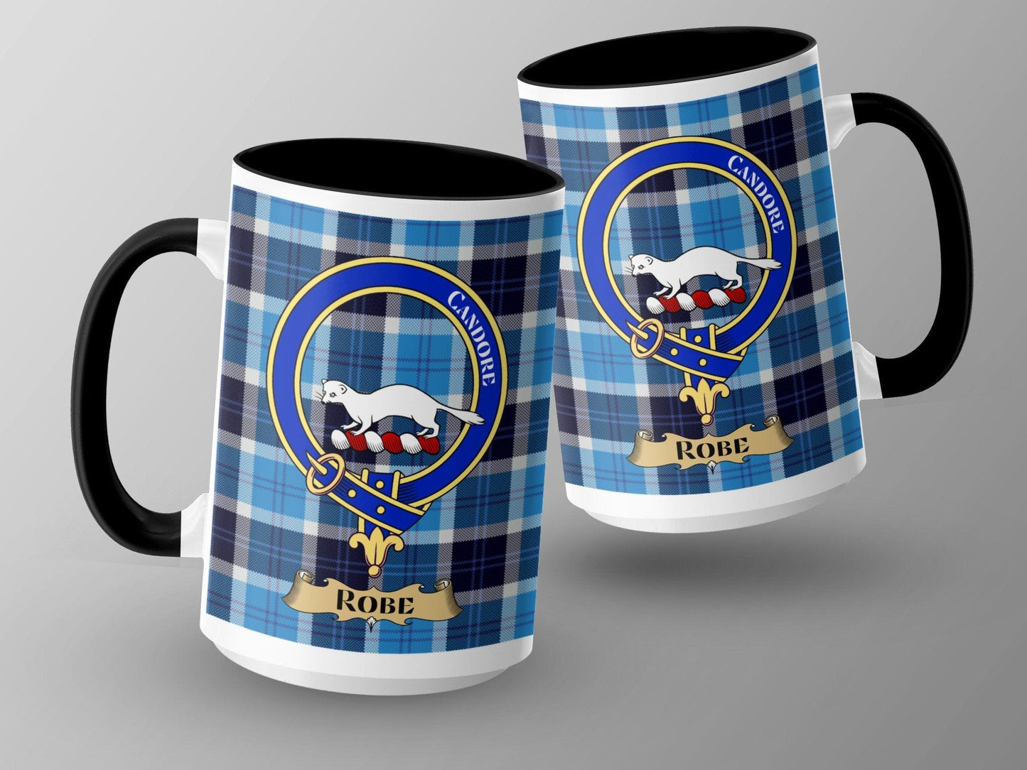 Robe Scottish Clan Crest Tartan Robe Design Coffee Mug - Living Stone Gifts