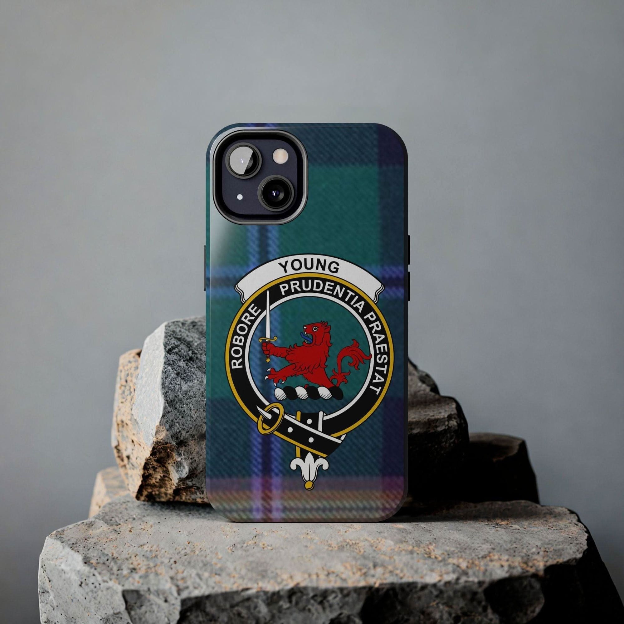 Young Scottish Tartan Crest Cell Phone Case - Celtic Ancestry Gifts