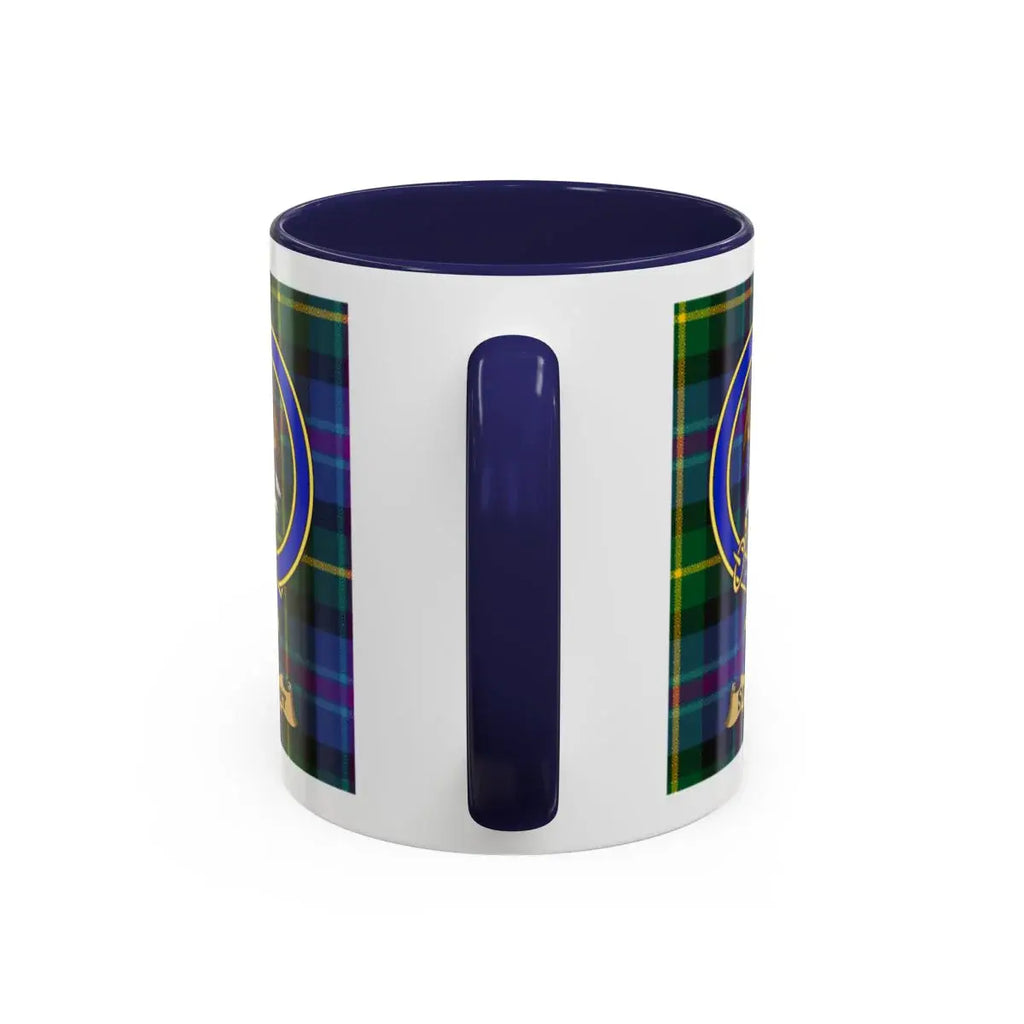 Stupart clan crest mug shown in 11 oz and 15 oz sizes