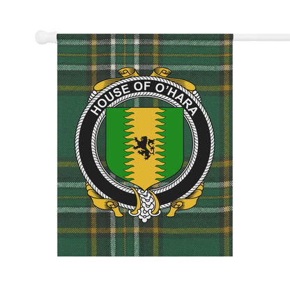 House of O'Hara Green Plaid Decorative Flag