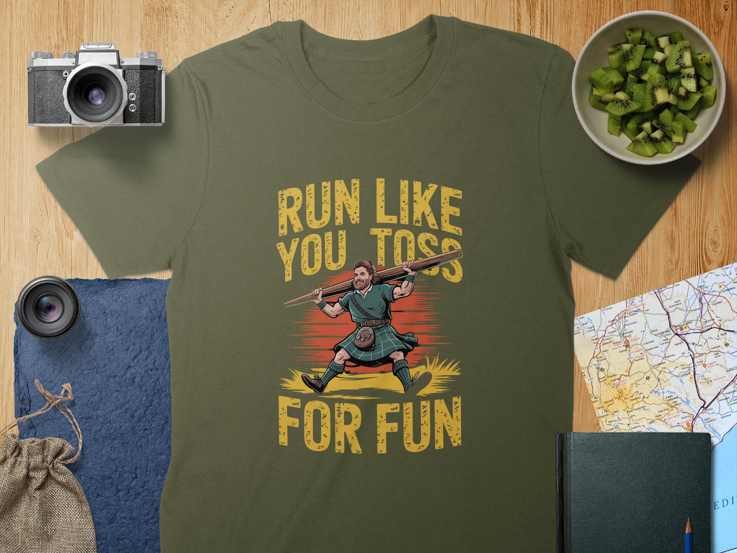 Run Like You Toss for Fun Graphic T-Shirt product