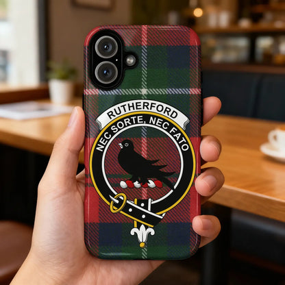 Rutherford Nec Sorte Nec Fato Tartan iPhone Case