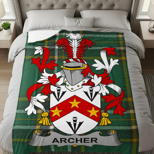 Archer Family Crest Plaid Blanket product type