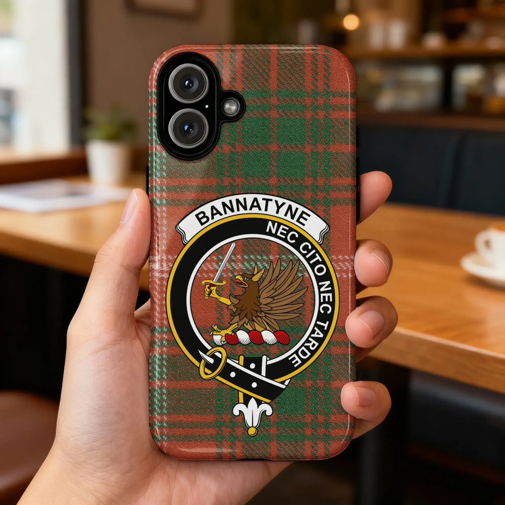 Bannatyne Nec Cito Nec Tarde Plaid Phone Case