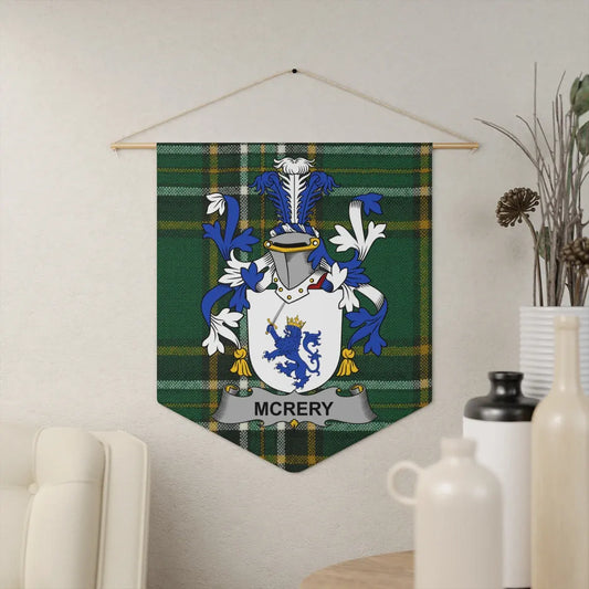 Personalized McCrery Family Crest Wall Hanging product