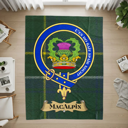 Scottish Clan MacAlpin Tartan Crest Design product
