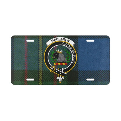 MacLaren Tartan Crest Novelty Decorative License Plate product