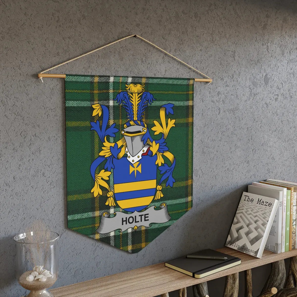 Personalized Heraldic Family Crest Wall Hanging product
