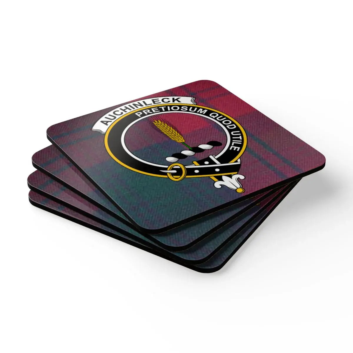 Auchinleck Tartan Modern Clan Crest Coasters product