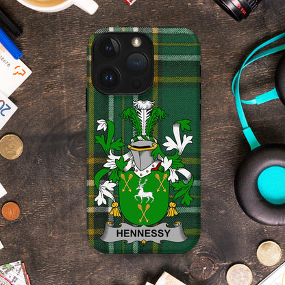 Hennessy Irish Family Crest Cell Phone Cover - Celtic Ancestry Gifts