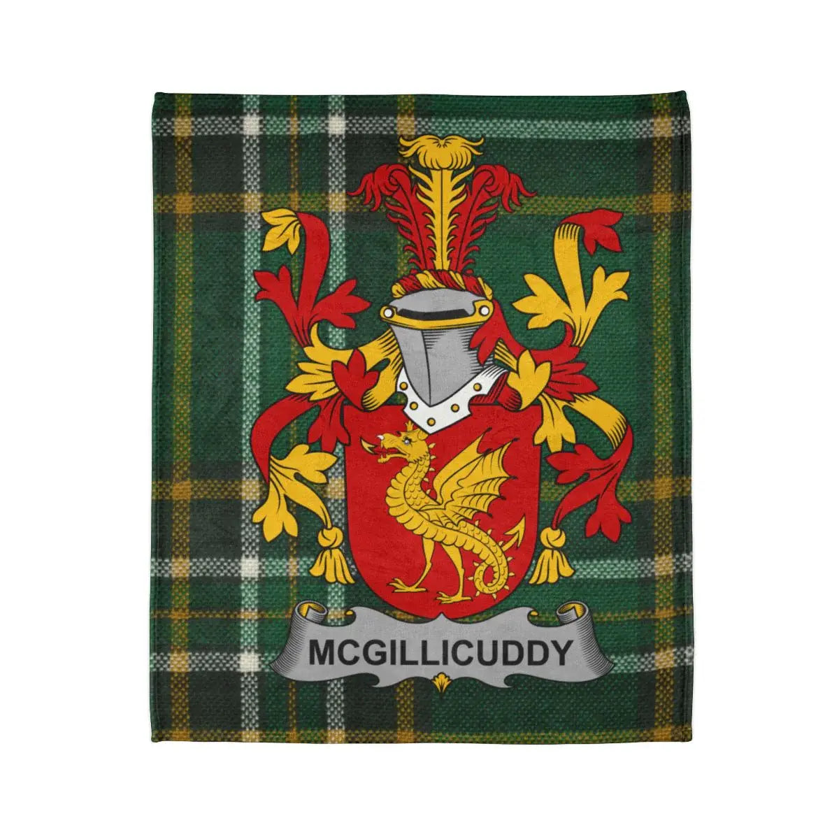 McGillicuddy Family Crest Tartan Blanket product