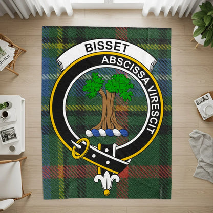 Bisset Family Crest Tartan Design Area Rug product