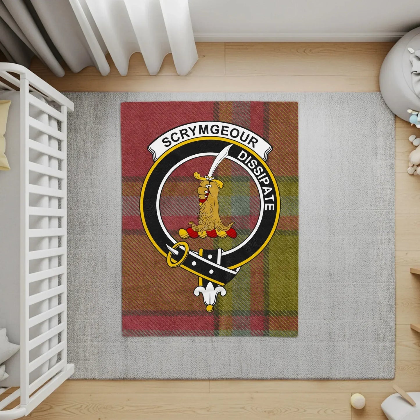Scrymegour Dissipate Tartan Patterned Rug product type