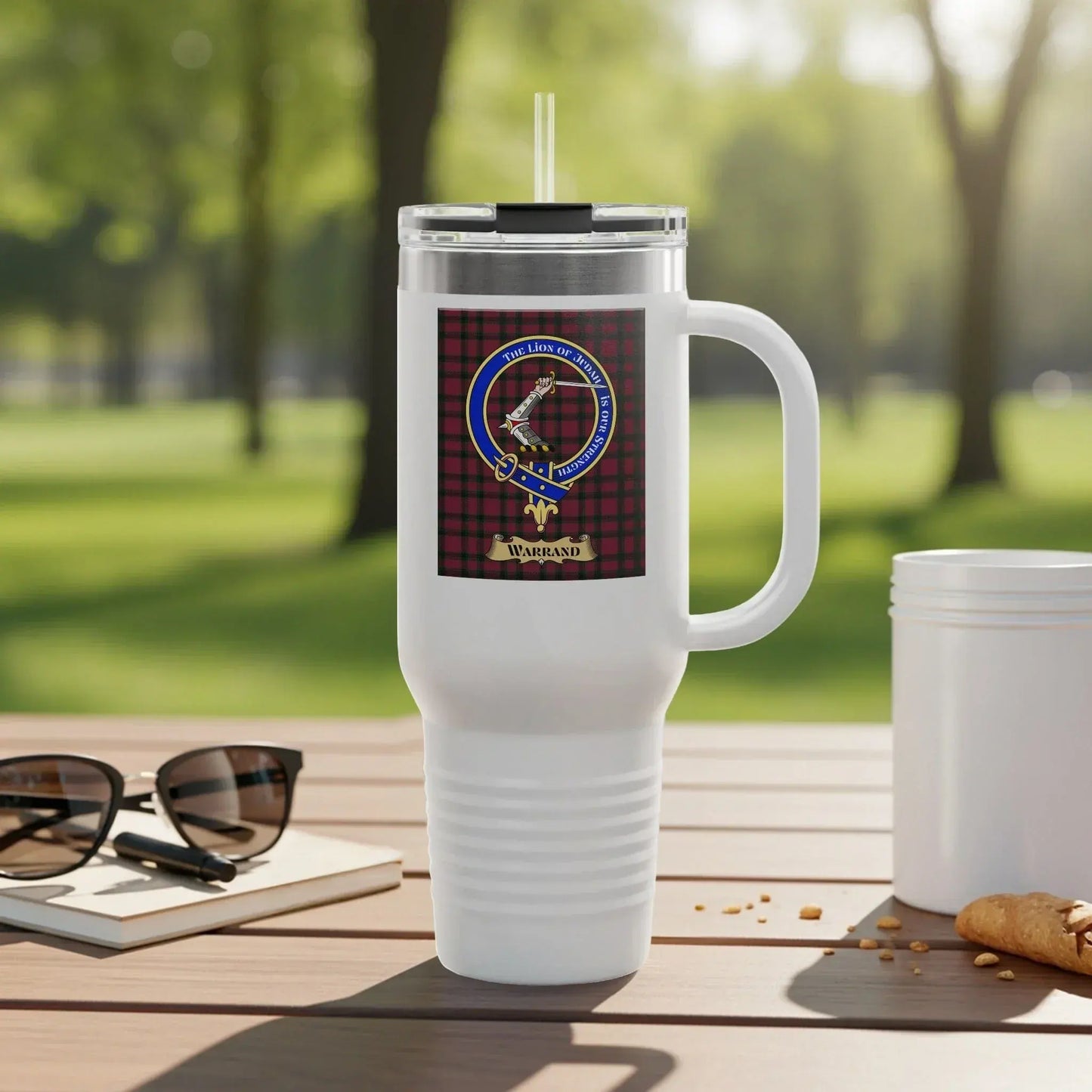 Proud Military Emblems White Tumbler product type