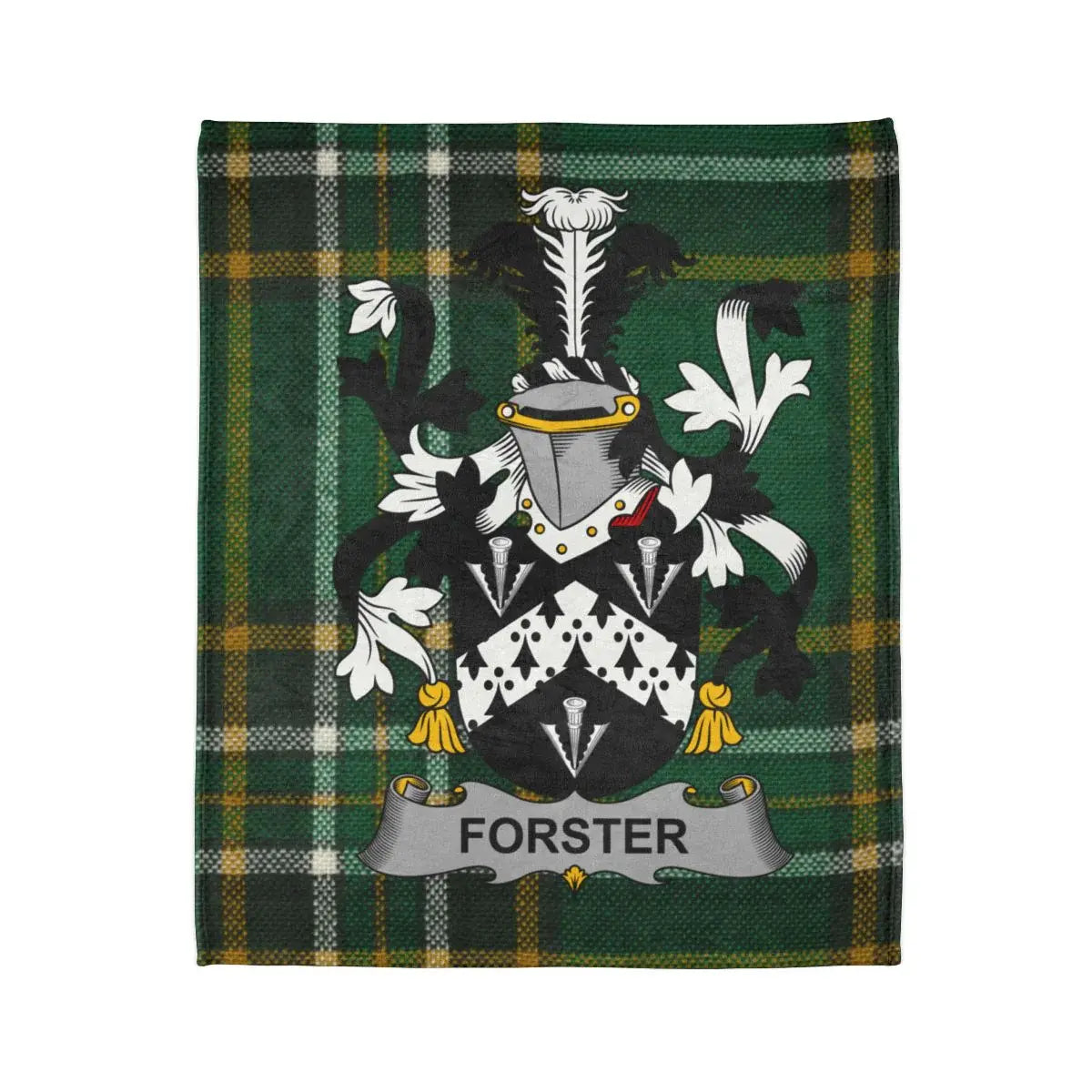 Forster Family Crest Green Plaid Blanket product